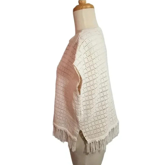 {Joíe} Coachella Amal Crochet Fringe Top in Cream in Size XXS - Picture 6 of 14